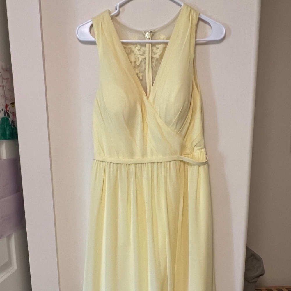 Azazie lemon sorbet yellow bridesmaids